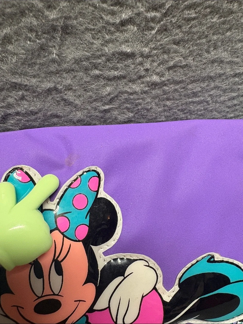 Disney‎ Minnie Mouse Purple and Teal Kids Wristlet Purse